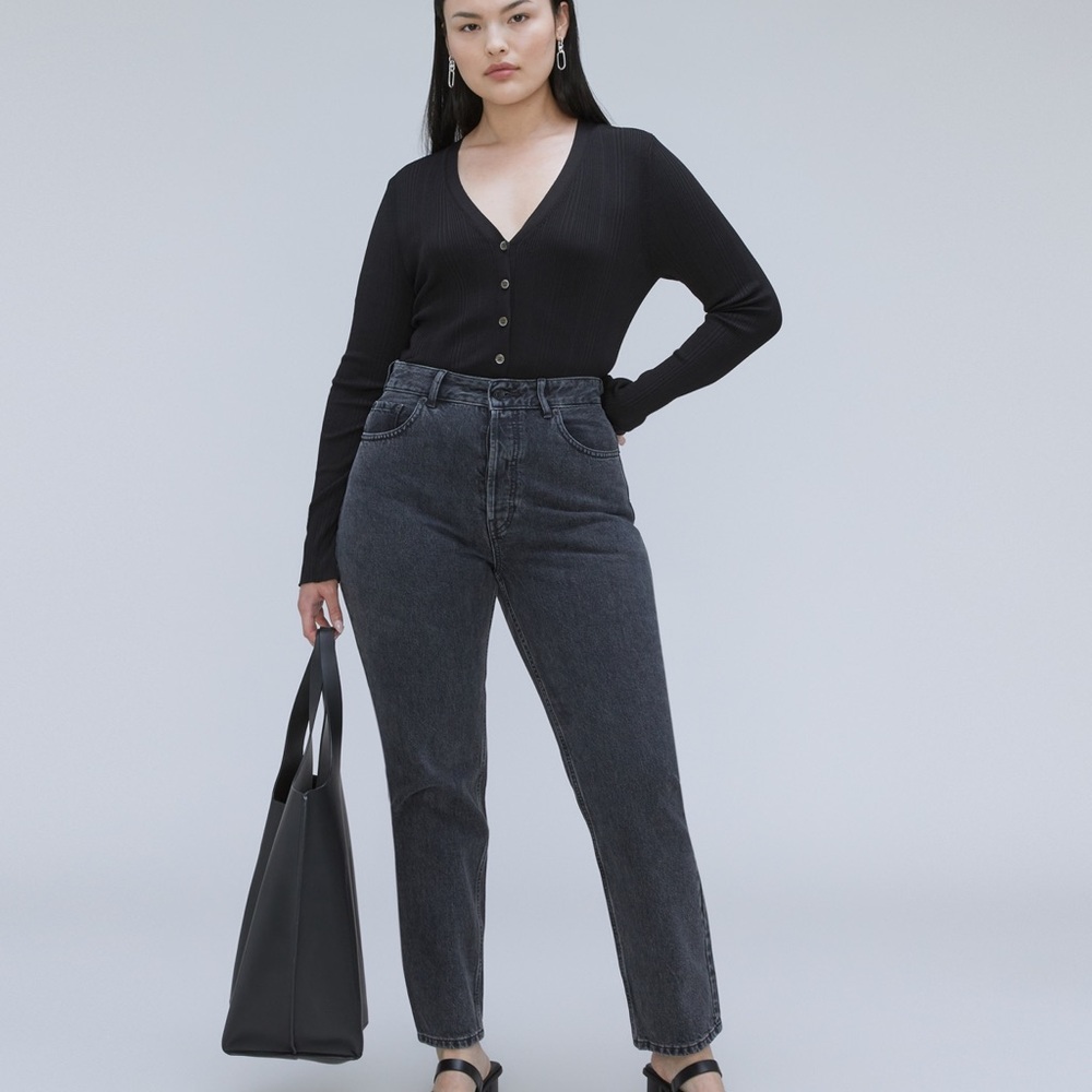 Everlane Women's Straight Leg Jeans - Black